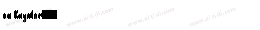 en Regular字体转换